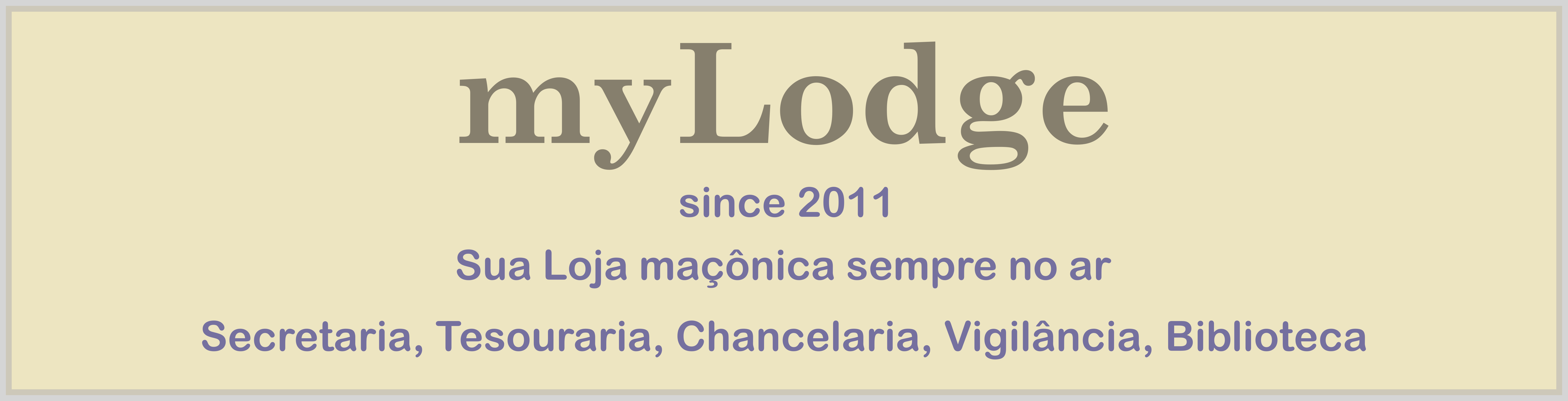 myLodge - sua Loja Maçônica informtaizada